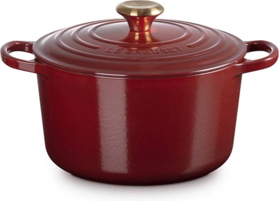 Le Creuset Braadpan Stoofpan Soeppan Hoog Geëmailleerd Gietijzer Rhone 5 Liter 24cm
