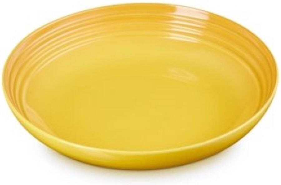 Le Creuset Diep Bord Nectar 22 cm Pastabord Geel