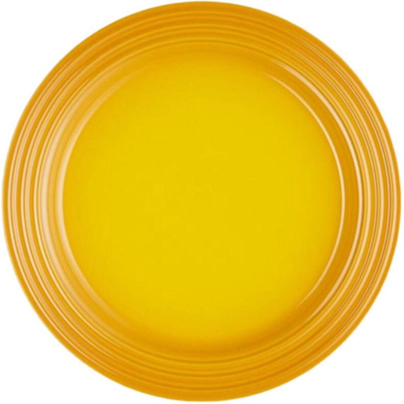 Le Creuset dinerbord nectar 27 cm geel aardewerk
