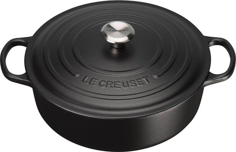 Le Creuset Gietijzeren lage braadpan Mat Zwart 30cm 6 2l