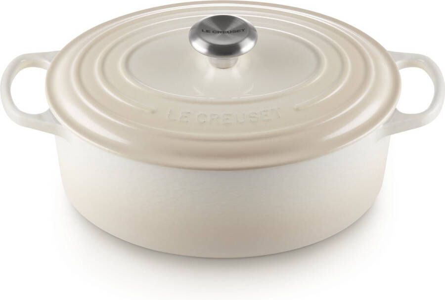 Le Creuset Gietijzeren ovale braadpan Meringue 29cm 4 7l