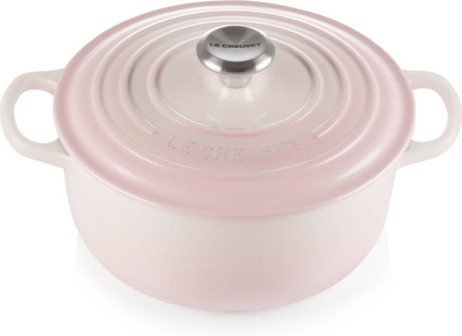 Le Creuset Gietijzeren ronde braadpan Shell Pink 20cm 2 4l