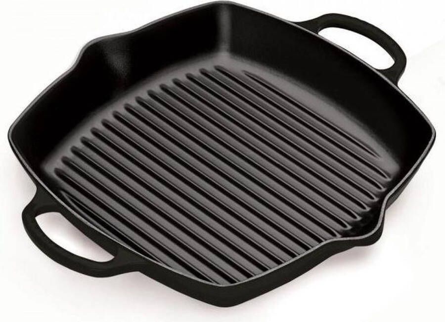 Le Creuset Grillplaat Signature Mat Zwart Hoog 30 x 30 cm