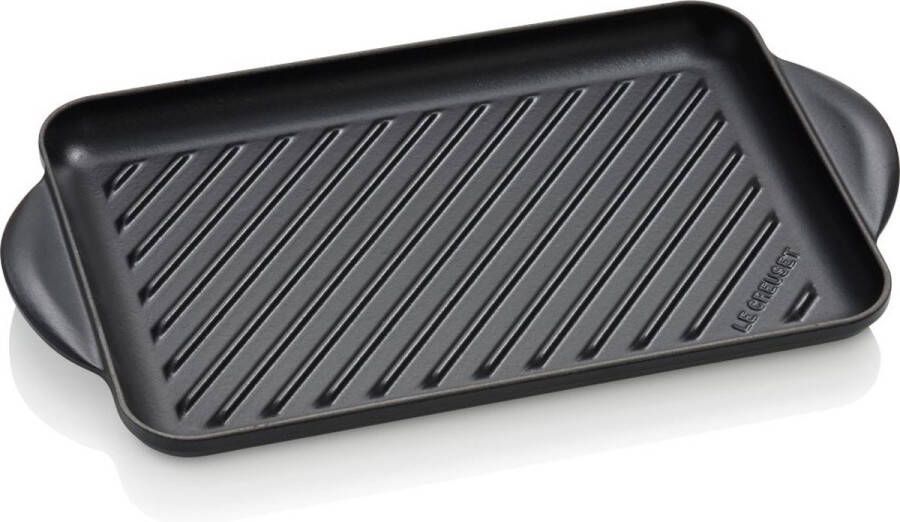 Le Creuset Grillplaat Tradition Mat Zwart 38.5 x 22 cm