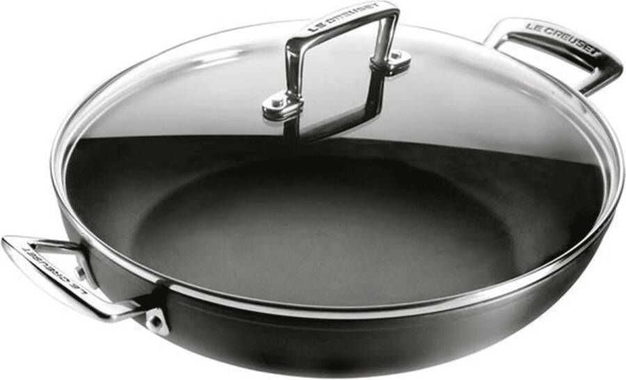 Le Creuset Hapjespan met deksel Les Forgées TNS ø 26 cm 2.7 liter standaard anti-aanbaklaag