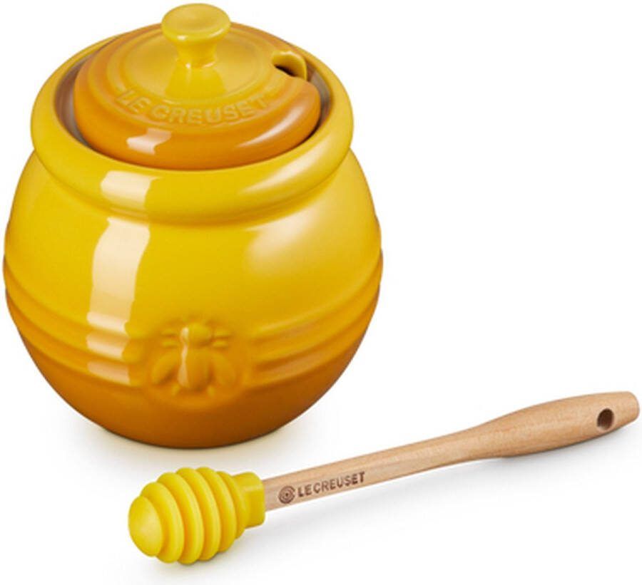 Le Creuset Honingpot in Aardewerk met Honinglepel Nectar