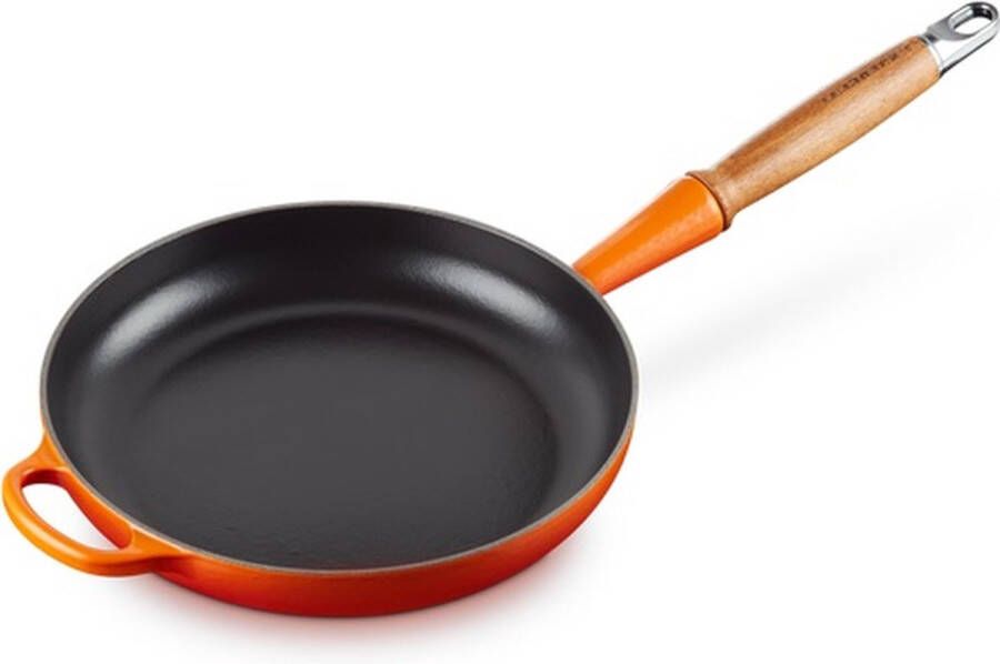 Le Creuset Koekenpan Signature Oranjerood ø 24 cm 1.6 liter geëmailleerde anti-aanbaklaag