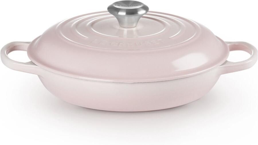 Le Creuset Braadpan Campagnard Signature Shell Pink ø 30 cm 3.5 Liter