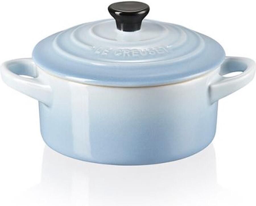 Le Creuset Mini-cocotte van aardewerk 200 ml 10 x 5 cm Coastal Blue