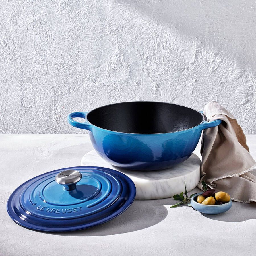 Le Creuset Marmite Braad Stoofpan 28cm Azure