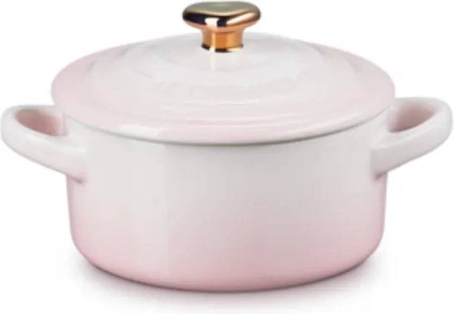 Le Creuset Mini Braadpan Aardewerk Roze Hart