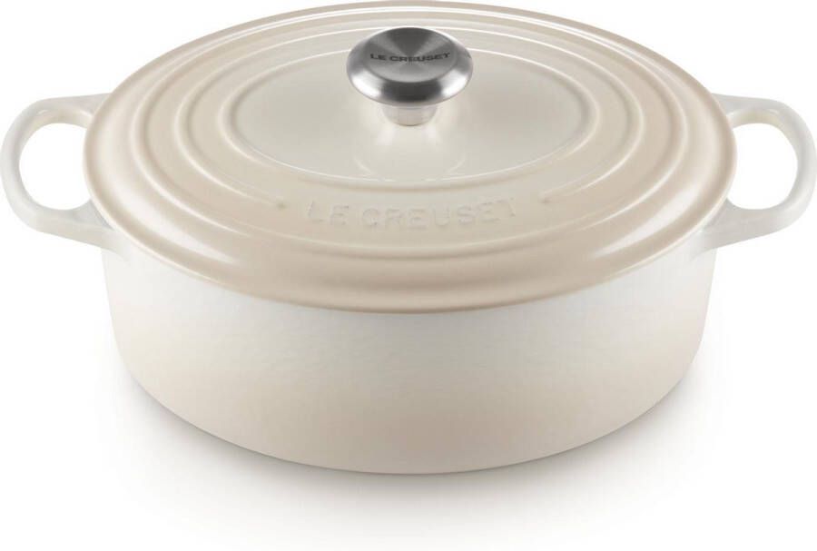 Le Creuset Ovale Braadpan 29cm 4 7L Meringue