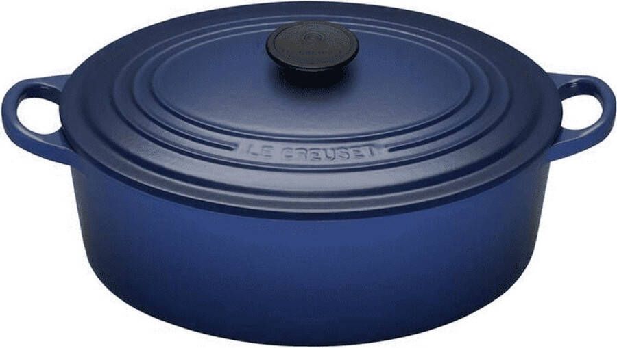 Le Creuset . Ovale braadpan stoofpan Signature Cobalt. 29cm
