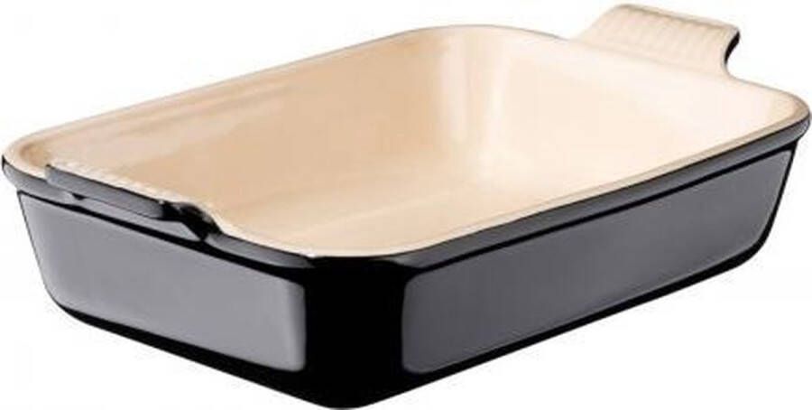 Le Creuset Ovenschaal Heritage Ebbenzwart 26 x 19 cm 2.4 liter