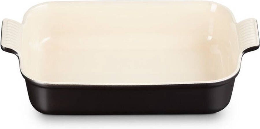 Le Creuset Ovenschaal Heritage Ebbenzwart 32 x 24 cm 4 liter