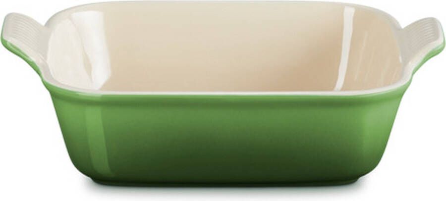 Le Creuset Ovenschaal vierkant 23cm Bamboo groen