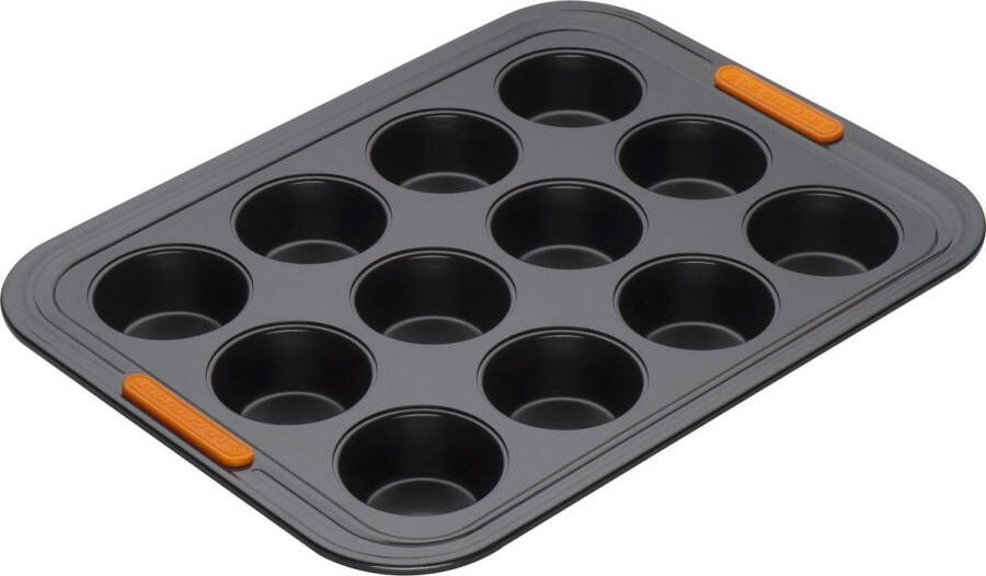 Le Creuset Pâtiliss bakvorm voor 12 muffins staal zwart
