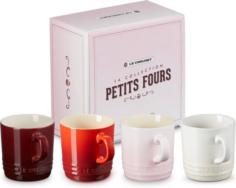 Le Creuset Petits Fours Koffiebekers 200 ML Set Van 4 Stuks