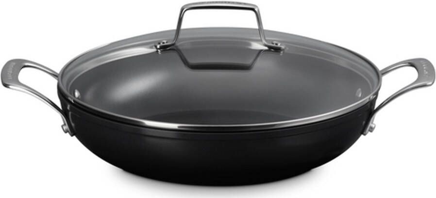 Le Creuset Provençaalse Hapjespan met Glazen Deksel Essential Non-Stick Ceramic ø 28 cm 3.2 liter keramische anti-aanbaklaag