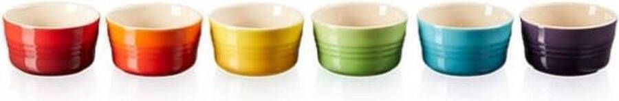 Le Creuset Ramekins Regenboog ø 8 cm 100 ml 6 Stuks