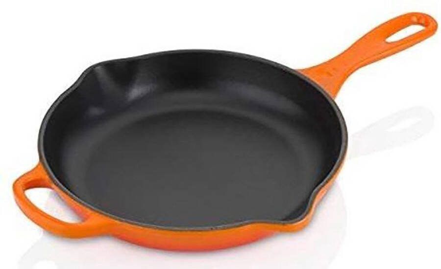 Le Creuset Skillet Signature Oranjerood ø 20 cm geëmailleerde anti-aanbaklaag