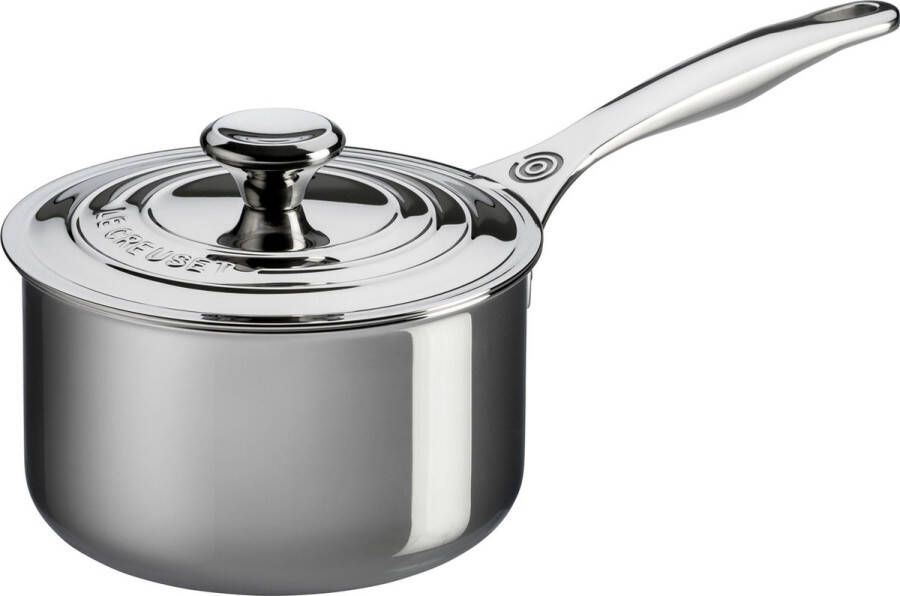 Le Creuset RVS Steelpan met deksel 18cm 2 90l