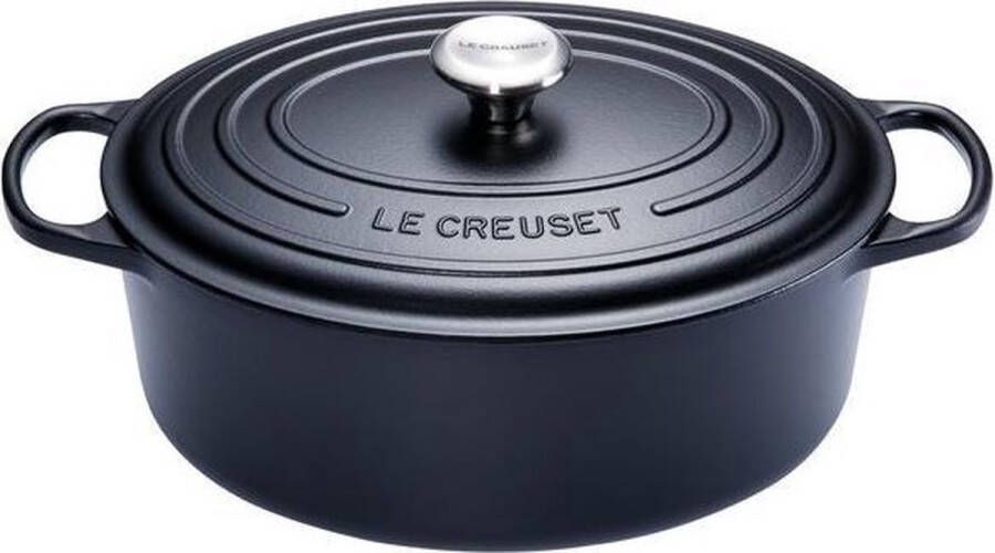 Le Creuset Braadpan Signature Ovaal Mat Zwart ø 31 cm 6.3 liter