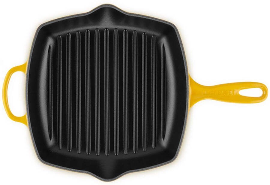 Le Creuset Grillpan Signature Nectar 26 x 26 cm geëmailleerde anti-aanbaklaag