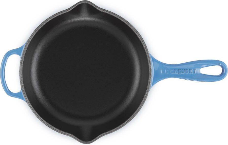 Le Creuset Skillet Signature Azure ø 20 cm geëmailleerde anti-aanbaklaag