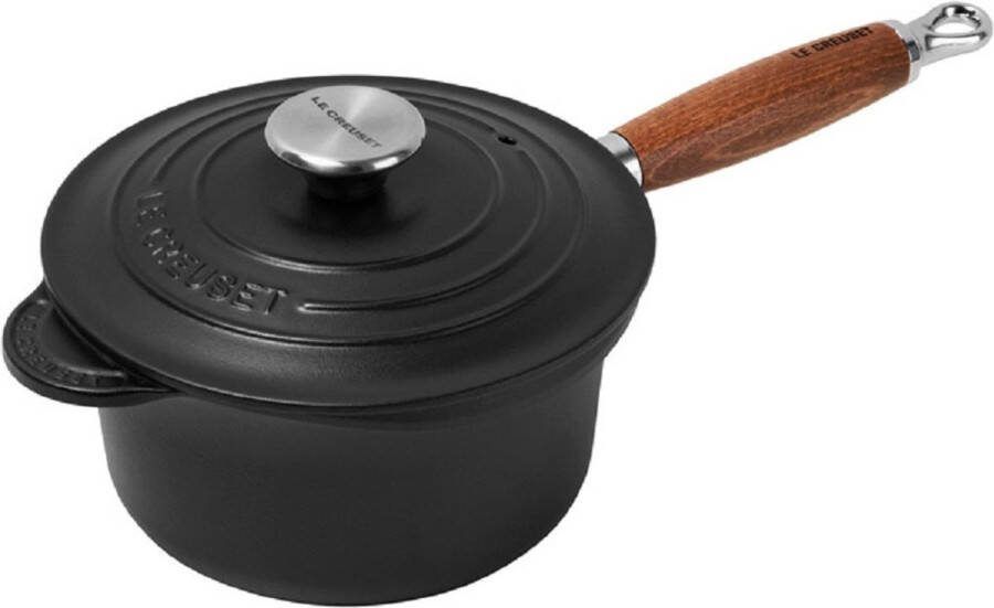 Le Creuset Steelpan met deksel Tradition Mat Zwart ø 18 cm 1.8 Liter