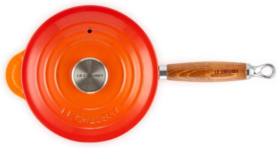 Le Creuset Steelpan met deksel Tradition Oranjerood ø 18 cm 1.8 Liter