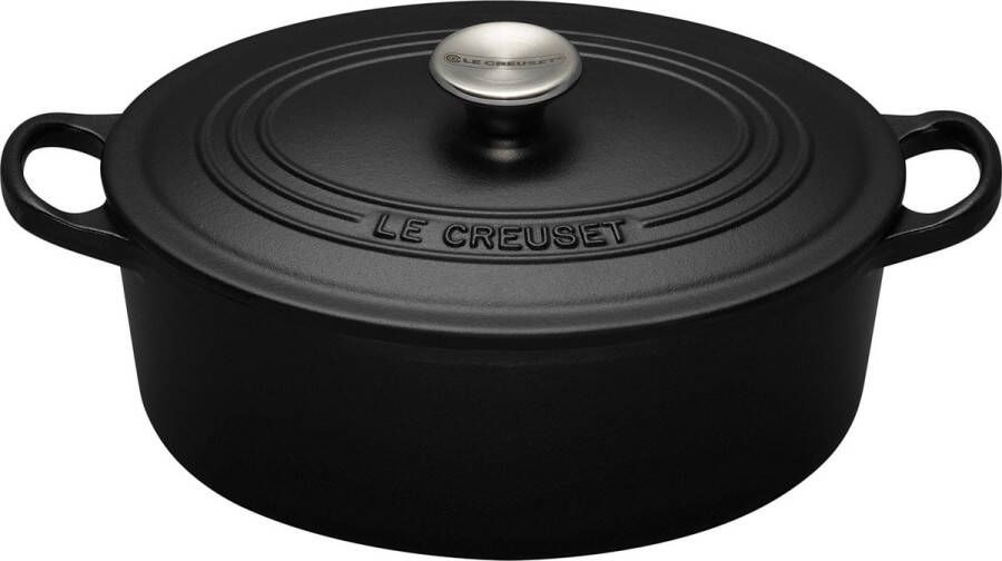 Le Creuset Tradition Braadpan ovaal 27 cm Zwart