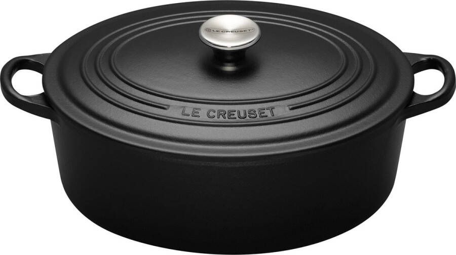 Le Creuset Tradition Braadpan Ovaal 29 cm Zwart