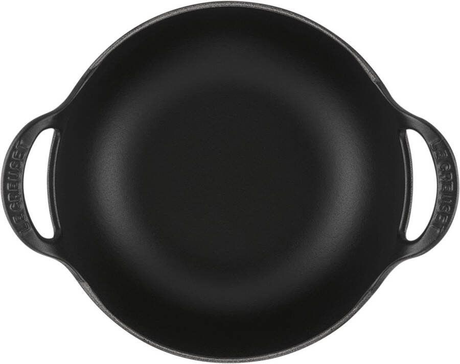 Le Creuset Wokpan Balti Dish Mat Zwart ø 20 cm 1.8 Liter