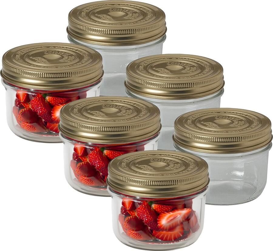 Le Parfait Weckpot inmaakpot 6x met schroefdeksel 350 ml