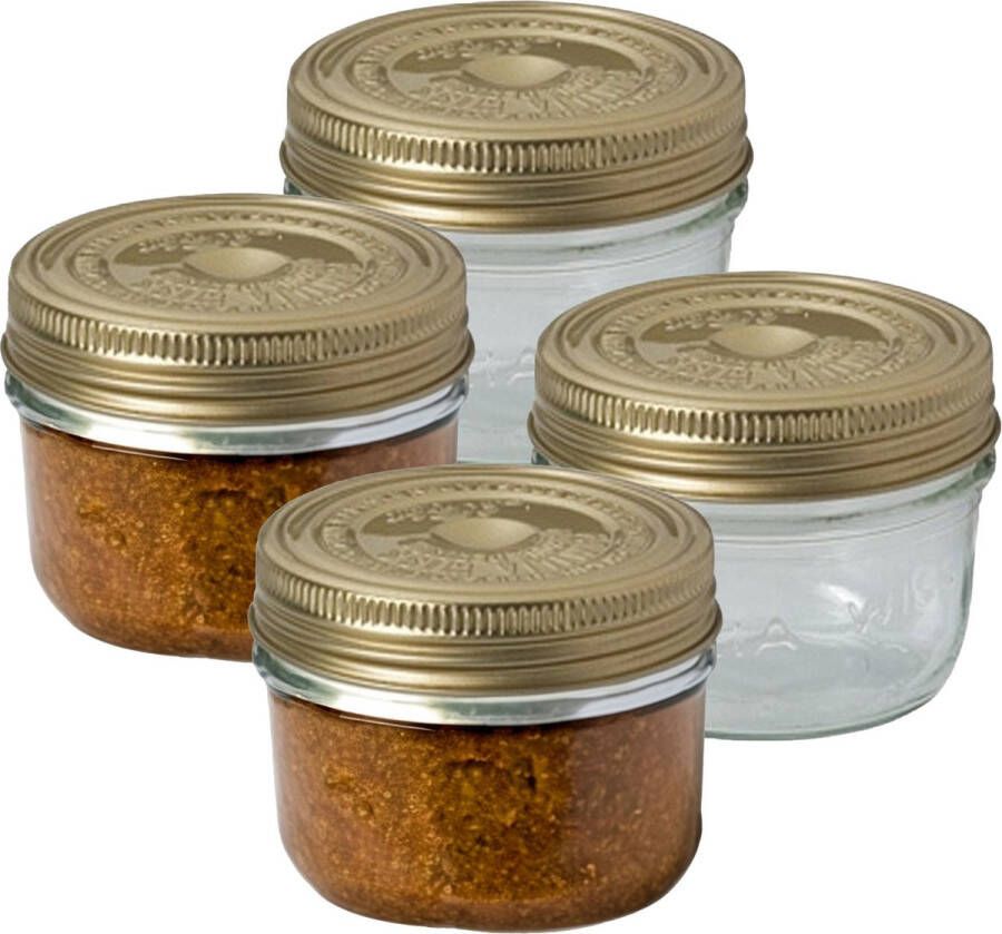 Le Parfait Weckpot inmaakpot 4x met schroefdeksel 200 ml