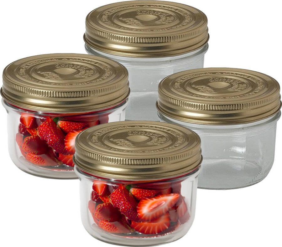 Le Parfait Weckpot inmaakpot 4x met schroefdeksel 350 ml