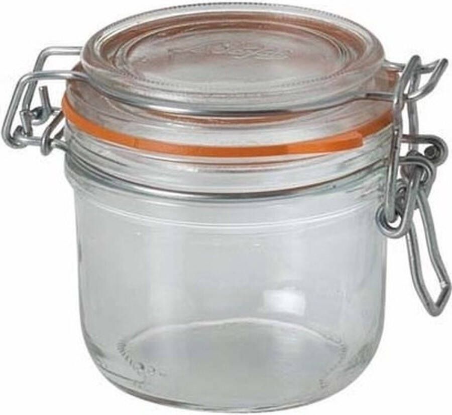 Le Parfait 6x Luchtdichte weckpot transparant glas 0.2 liter Weckpotten