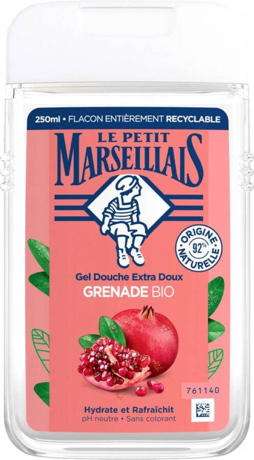 LE PETIT MARSEILLAIS Extra Gentle Granaatappel Biologische Douchegel 250 ml