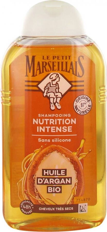 LE PETIT MARSEILLAIS Intense Voedende Shampoo met Organische Arganolie 250 ml