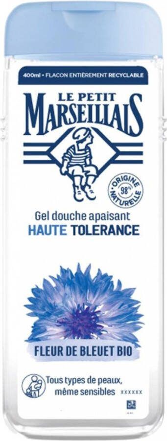 LE PETIT MARSEILLAIS Verzachtende Douchegel Hoge Tolerantie Biologische Korenbloem 400 ml