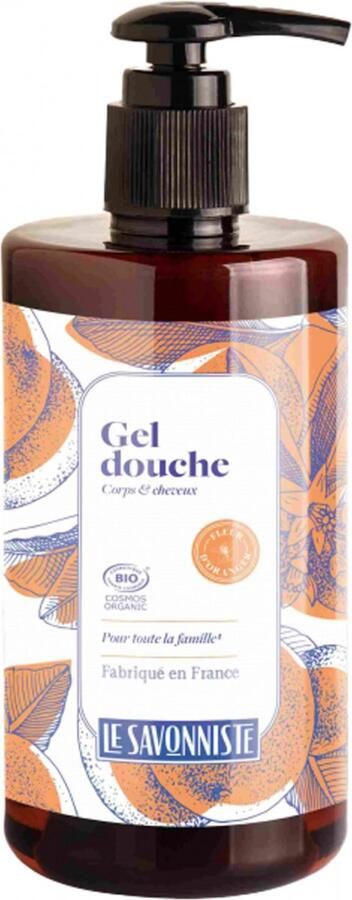 Le Savonniste Authentique Organic Orange Blossom Body & Hair Shower Gel 1 L