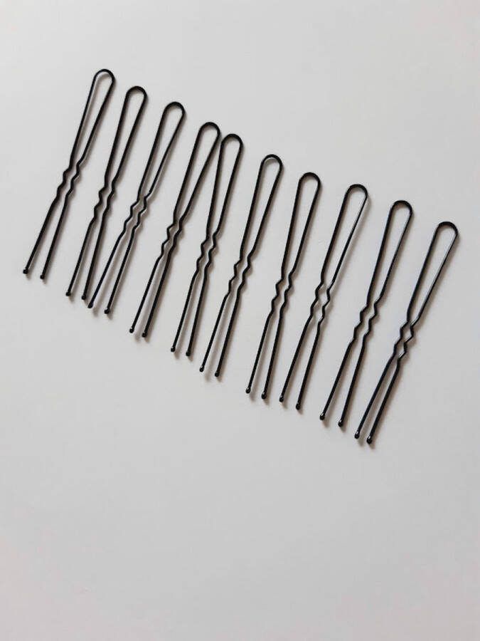 Le sjalerie Haarschuifjes Schuifje Zwart 5 cm lang 10 stuks in de verpakking