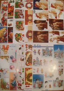 Le Suh 10x 3DA4 Knipvellen -Kerst- Voor elk wat wils Maak prachtige kaarten scrapbook of bullet journal Inhoud verschillend per pakket