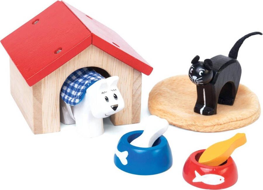 Le Toy van Poppenhuismeubels Huisdieren Hout