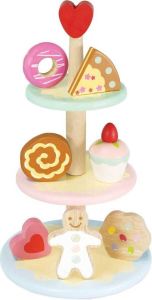 Le Toy van Speelgoedeten Taartjesstandaard etagere Incl. 8 taartjes