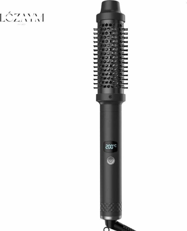 Lé Zaym The Thermal Brush Pro Keramische Warmteborstel 38 mm Krulborstel en Stijlborstel Fohnborstel Zwart