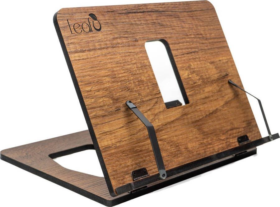 Leafu Leesboek Standaard Boekenstandaard Kookboekstandaard Tablet Standaard Boekenhouder Book holder laptop standaard Walnoot