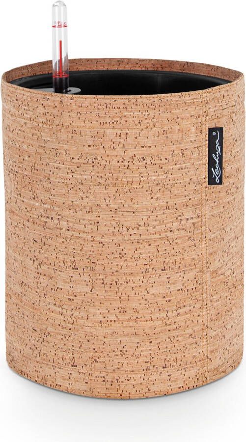 Lechuza TRENDCOVER 23 KURK Plantenbak met uitneembare binnenbak met bewateringssysteem ALL-IN-ONE set met -PON light natural