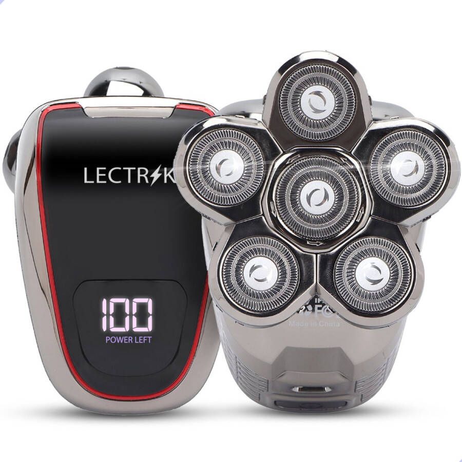 LECTRIK Scheerapparaat mannen 6D Neustrimmer Tondeuse Baardtrimmer Bodygroomer Trimmer Draadloos Waterproof